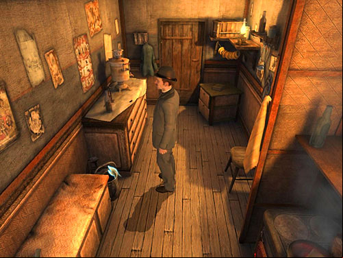 To do so, pick up a water can - Get to the Anarchists workshop | A Grand Final in the Fun Fair - A Grand Final in the Fun Fair - The Testament of Sherlock Holmes Game Guide