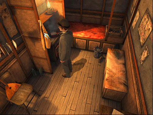Return to stove and take cloth of its left - Get to the Anarchists workshop | A Grand Final in the Fun Fair - A Grand Final in the Fun Fair - The Testament of Sherlock Holmes Game Guide