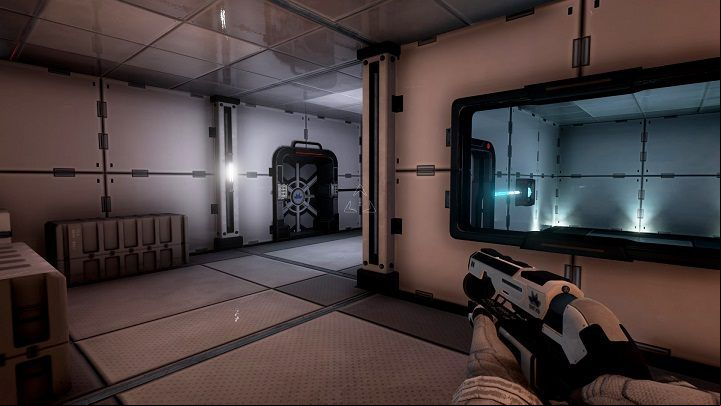 When you enter sector A5, you must ignore the energy beam located above - Chapter 1 | Walkthrough - Walkthrough - The Turing Test Game Guide