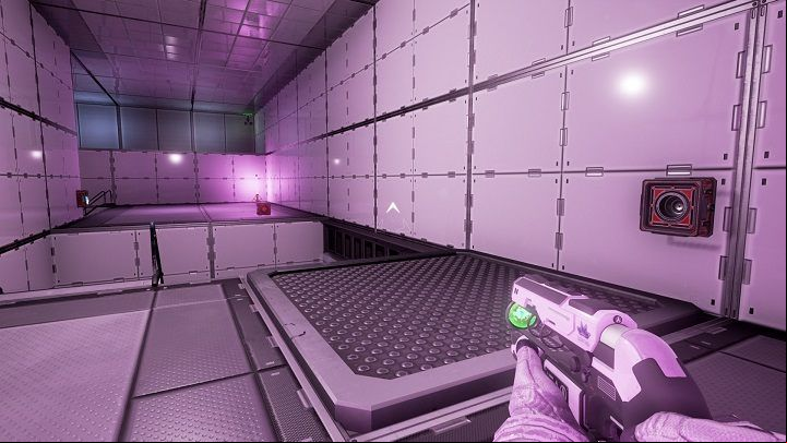 Here, you find a green beam - Chapter 3 | Walkthrough - Walkthrough - The Turing Test Game Guide