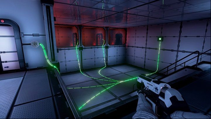 Open the door but dont go through it just yet - Chapter 3 | Walkthrough - Walkthrough - The Turing Test Game Guide
