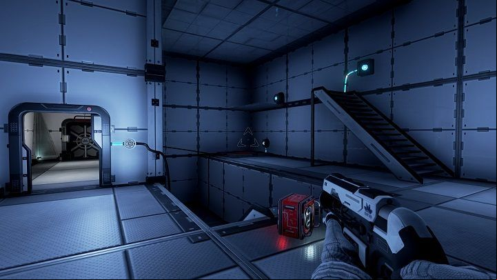 Collect the beam that comes out from the stairs - Chapter 3 | Walkthrough - Walkthrough - The Turing Test Game Guide