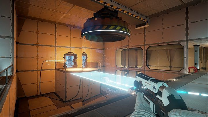 Drop the container and plug it in a such way that it would open the bridge - Chapter 4 | Walkthrough - Walkthrough - The Turing Test Game Guide