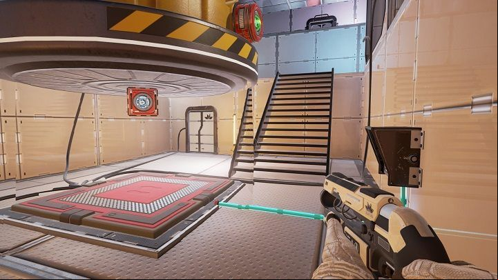 Collect the container with beam from the ground and climb down - Chapter 4 | Walkthrough - Walkthrough - The Turing Test Game Guide