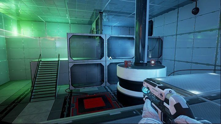 Return to the containers and move them around, just like in the screenshot - Chapter 4 | Walkthrough - Walkthrough - The Turing Test Game Guide