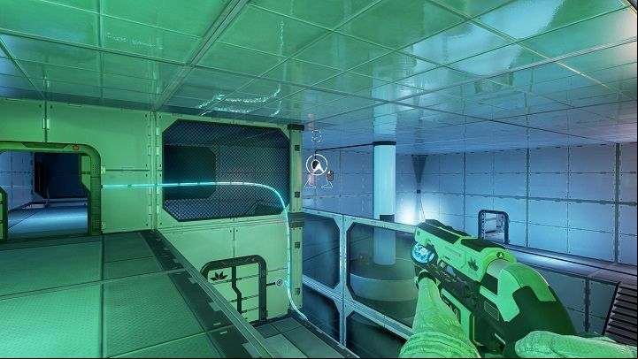 Again, take the energy beam that closes the column and climb down to the control - Chapter 4 | Walkthrough - Walkthrough - The Turing Test Game Guide