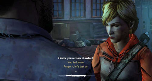 Exit the nurses room (Use: Hallway Door), go to the fork, and then in the direction of the classroom - Chapter 5: Georgias Last City - Meds & Escape | Episode IV: Around Every Corner - Episode IV: Around Every Corner - The Walking Dead Game Guide