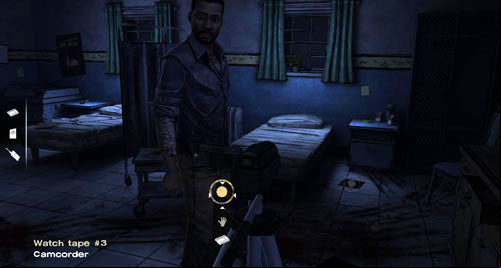 You, Vernon and Christa will start watching the second tape straight away - Chapter 5: Georgias Last City - Meds & Escape | Episode IV: Around Every Corner - Episode IV: Around Every Corner - The Walking Dead Game Guide