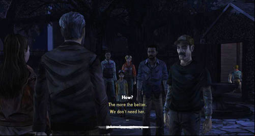 When the night falls, everyone will gather outside - Chapter 4: Bedside Manor | Episode IV: Around Every Corner - Episode IV: Around Every Corner - The Walking Dead Game Guide