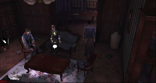 Now you can talk to Ben and Kenny (it does not matter which one you choose first) - Chapter 4: Bedside Manor | Episode IV: Around Every Corner - Episode IV: Around Every Corner - The Walking Dead Game Guide