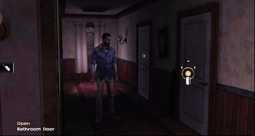 Now go into the corridor in the background of the screen, to the right of the study - Chapter 4: Bedside Manor | Episode IV: Around Every Corner - Episode IV: Around Every Corner - The Walking Dead Game Guide