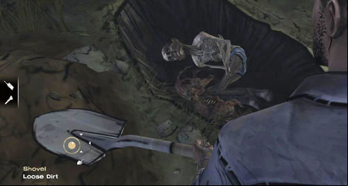 Regardless of your choice Lee will come outside to bury the body - Chapter 1: Georgias First City - Inside | Episode IV: Around Every Corner - Episode IV: Around Every Corner - The Walking Dead Game Guide