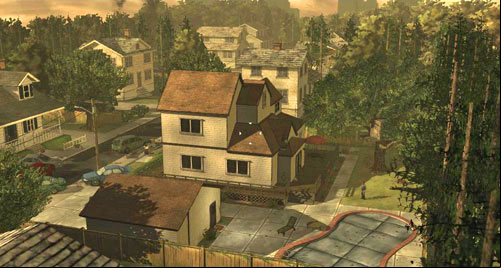 After the cutscene, youll find yourself at the back of a detached house - Chapter 2: Adventures in Babysitting | Episode I: A New Day - Episode I: A New Day - The Walking Dead Game Guide