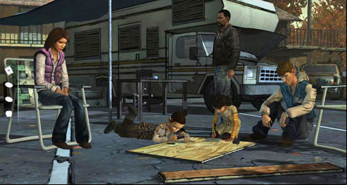 Go to the left - Chapter 2: Conversation Killer - Food problem | Episode II: Starved for Help - Episode II: Starved for Help - The Walking Dead Game Guide