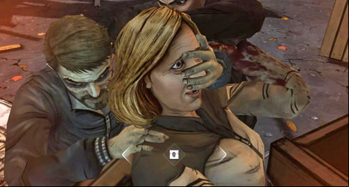 (1) Press the action button repeatedly until the next one appears - Chapter 2: Conversation Killer - Andy and Danny | Episode II: Starved for Help - Episode II: Starved for Help - The Walking Dead Game Guide