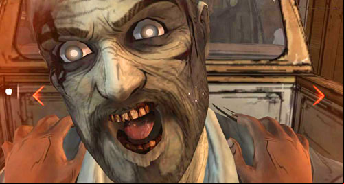 (2) Look to the left or to the right to smash the opponents head against the left or right side of the truck - Chapter 2: Conversation Killer - Andy and Danny | Episode II: Starved for Help - Episode II: Starved for Help - The Walking Dead Game Guide