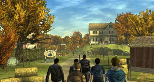 The chapter will begin with a long conversation with Andy and Danny - Chapter 3: Thank you for shopping at Save Lots! - Arriving and walking round the perimeter | Episode II: Starved for Help - Episode II: Starved for Help - The Walking Dead Game Guide