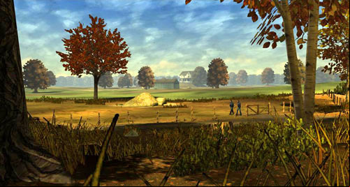 You will take a walk with Mark to pull down some corpses from the fence - Chapter 3: Thank you for shopping at Save Lots! - Arriving and walking round the perimeter | Episode II: Starved for Help - Episode II: Starved for Help - The Walking Dead Game Guide