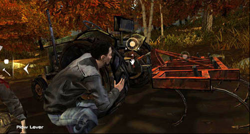 Lean out to the right - Chapter 3: Thank you for shopping at Save Lots! - Arriving and walking round the perimeter | Episode II: Starved for Help - Episode II: Starved for Help - The Walking Dead Game Guide