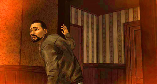 Behind the door you will find Mark - Chapter 4: Guess Whos Coming to Dinner | Episode II: Starved for Help - Episode II: Starved for Help - The Walking Dead Game Guide