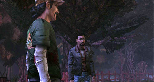 Then Kenny will walk up to you - Chapter 7: You Fight Like A Dairy Farmer | Episode II: Starved for Help - Episode II: Starved for Help - The Walking Dead Game Guide