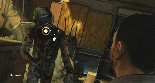 (6) Hit him in the chest twice - Chapter 1: Goodbye, She Quietly Says | Episode III: Long Road Ahead - Episode III: Long Road Ahead - The Walking Dead Game Guide