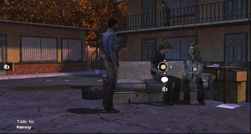 Then go to the foreground of the screen - Chapter 2: Bad Blood | Episode III: Long Road Ahead - Episode III: Long Road Ahead - The Walking Dead Game Guide