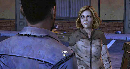 If you tell Kenny about the murder, he will appreciate your honesty (Kenny appreciates your honesty) - Chapter 2: Bad Blood | Episode III: Long Road Ahead - Episode III: Long Road Ahead - The Walking Dead Game Guide