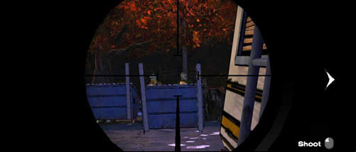 (3) First, lean out to the left - Chapter 3: Hit the Road | Episode III: Long Road Ahead - Episode III: Long Road Ahead - The Walking Dead Game Guide