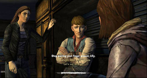 There will be two dialogues coming up - Chapter 3: Hit the Road | Episode III: Long Road Ahead - Episode III: Long Road Ahead - The Walking Dead Game Guide
