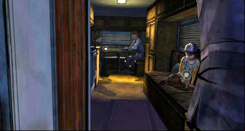 After the conversation you can look at Lilly and talk to Clementine - Chapter 3: Hit the Road | Episode III: Long Road Ahead - Episode III: Long Road Ahead - The Walking Dead Game Guide
