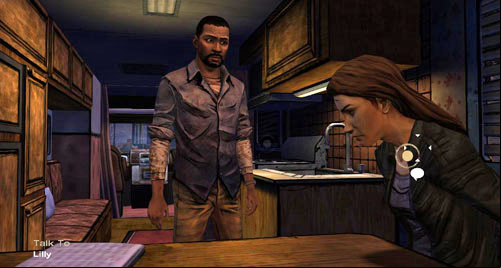 At this moment, if you left Lilly behind, nothing will happen - Chapter 4: What now? | Episode III: Long Road Ahead - Episode III: Long Road Ahead - The Walking Dead Game Guide