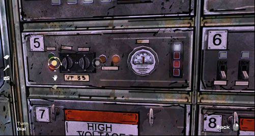 On the with the number 6 from the left: leave two small levers, toggle the two larger Switch Banks, and then toggle the third Switch and the first Switch from the right - Chapter 4: What now? | Episode III: Long Road Ahead - Episode III: Long Road Ahead - The Walking Dead Game Guide