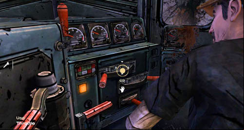 Try to run the train by using the Throttle - Chapter 4: What now? | Episode III: Long Road Ahead - Episode III: Long Road Ahead - The Walking Dead Game Guide