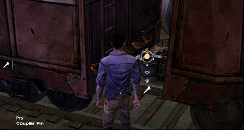 Go right along the train cars - Chapter 4: What now? | Episode III: Long Road Ahead - Episode III: Long Road Ahead - The Walking Dead Game Guide
