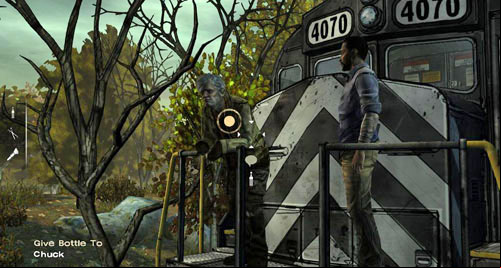 Now go back to Chuck - Chapter 5: Handle It - Speaking with Clementine | Episode III: Long Road Ahead - Episode III: Long Road Ahead - The Walking Dead Game Guide