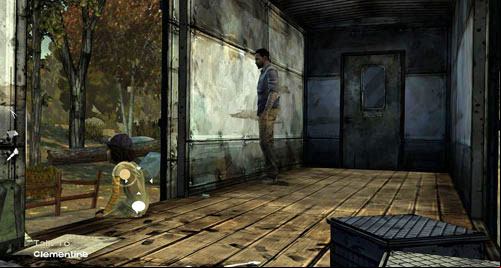 You will finish this chapter by talking with Clementine - Chapter 5: Handle It - Speaking with Clementine | Episode III: Long Road Ahead - Episode III: Long Road Ahead - The Walking Dead Game Guide