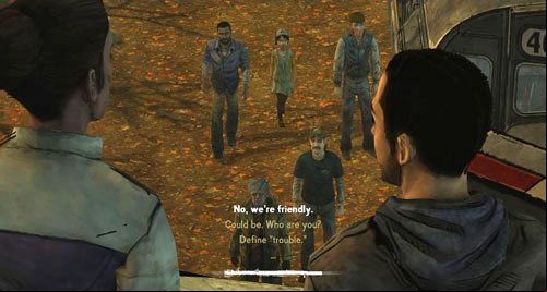 The chapter will start with a conversation with two new characters - Omid and Christa - Chapter 6: Unexpected Delay | Episode III: Long Road Ahead - Episode III: Long Road Ahead - The Walking Dead Game Guide