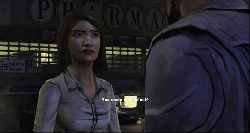 At this point, Glenn should say something - Chapter 5: Its Just One Bullet - The office | Episode I: A New Day - Episode I: A New Day - The Walking Dead Game Guide