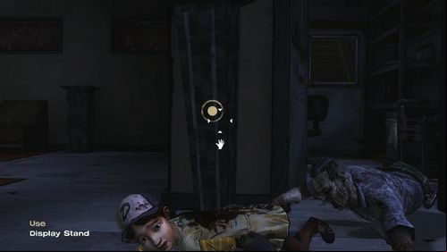Quickly lift your eyes and click it (Use: Display Stand) - Chapter 7: Goodbye | Episode V: No Time Left - Episode V: No Time Left - The Walking Dead Game Guide