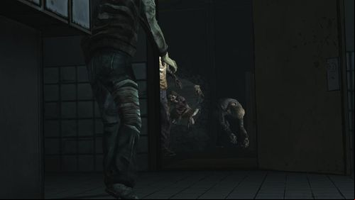 After a while attention will focus on zombie breaking inside - Chapter 1: The Morgue | Episode V: No Time Left - Episode V: No Time Left - The Walking Dead Game Guide