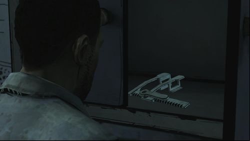 A left and a right cabinets are empty, but inside the middle one Lee will find a Rib Spreader - take it - Chapter 1: The Morgue | Episode V: No Time Left - Episode V: No Time Left - The Walking Dead Game Guide