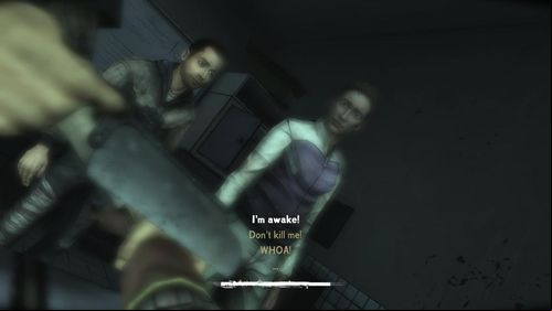 Back to living is not most pleasant - Lee hears voices of his companions, according to which something must be done - Chapter 1: The Morgue | Episode V: No Time Left - Episode V: No Time Left - The Walking Dead Game Guide
