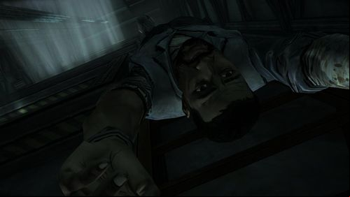 If Lee didnt agree to cut off his arm, a moment later he will out and hang on his feet with his head down - Chapter 1: The Morgue | Episode V: No Time Left - Episode V: No Time Left - The Walking Dead Game Guide