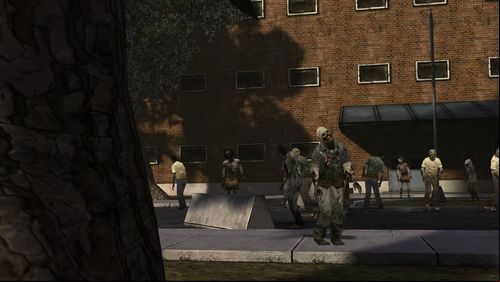 The view from the rooftop is not very optimistic - the town is full of zombies - Chapter 2: Rooftop | Episode V: No Time Left - Episode V: No Time Left - The Walking Dead Game Guide