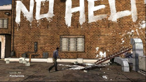 Look around the rooftop - youll find there several interactive spots - Chapter 2: Rooftop | Episode V: No Time Left - Episode V: No Time Left - The Walking Dead Game Guide