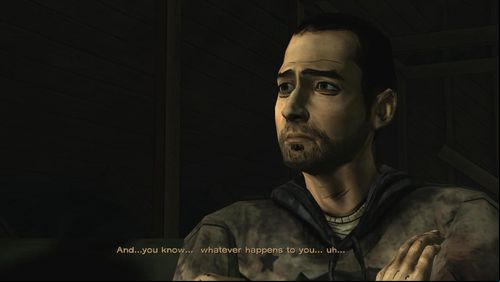 The next dialogue is more important, because Omid tries to somehow ask Lee, what will happen to Clementine, if he turns into zombie - Chapter 3: Trapped | Episode V: No Time Left - Episode V: No Time Left - The Walking Dead Game Guide