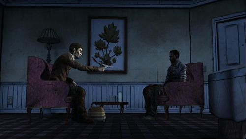 The entire conversation has no influence for further events - it is only about describing Stranger and his actions and showing Lee consequences of his choices and his morality - Chapter 6: The Stranger | Episode V: No Time Left - Episode V: No Time Left - The Walking Dead Game Guide