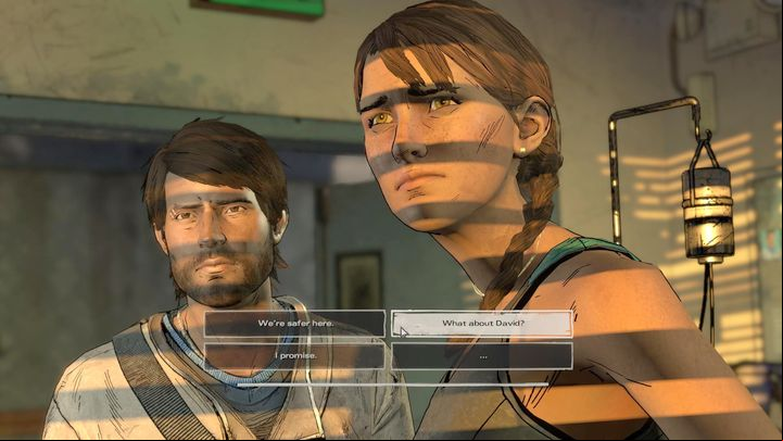 After a short walk around the town, you will finally meet Kate in the hospital - Chapter 2 - Building for Tomorrow | Episode 3 - Episode 3: Above the Law - The Walking Dead: The Telltale Series - A New Frontier Game Guide