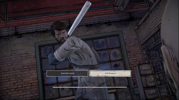 Your next decision will determine Badgers fate, and it takes place in chapter five - Important choices | Episode 3 - Episode 3: Above the Law - The Walking Dead: The Telltale Series - A New Frontier Game Guide